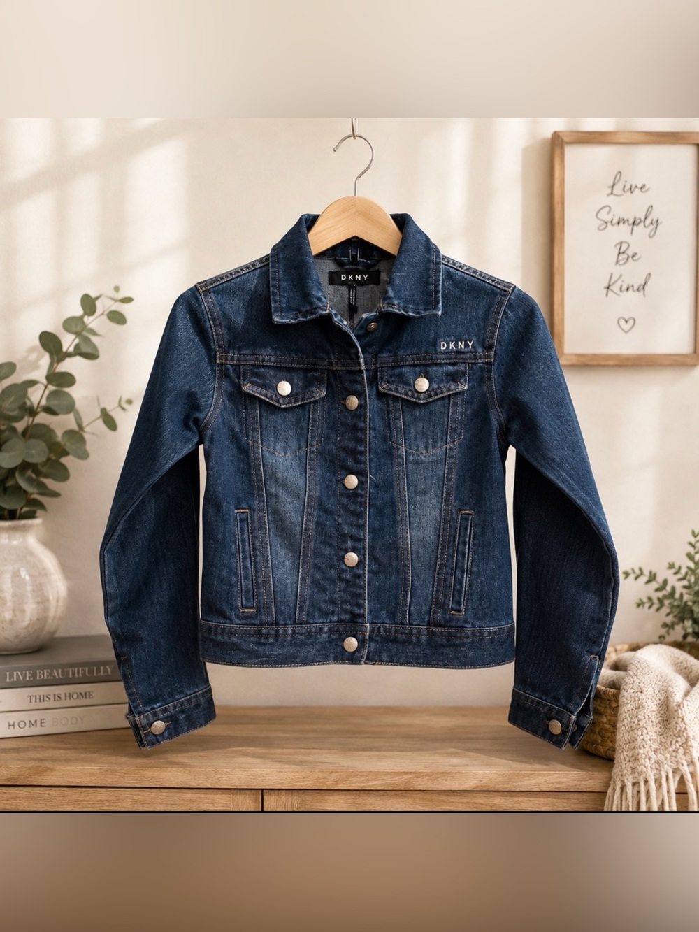 DKNY size 6X blue jean jacket
